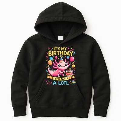 Axolotl Fun Party Kawaii Axolot Birthday Kids Hoodie