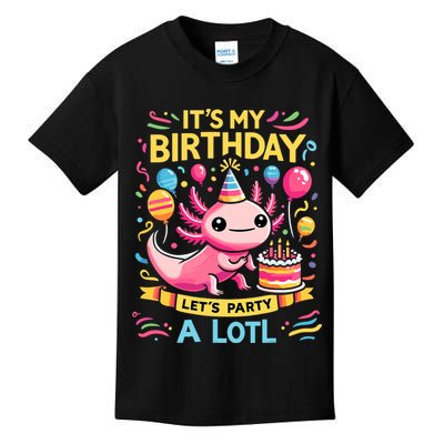 Axolotl Fun Party Kawaii Axolot Birthday Kids T-Shirt