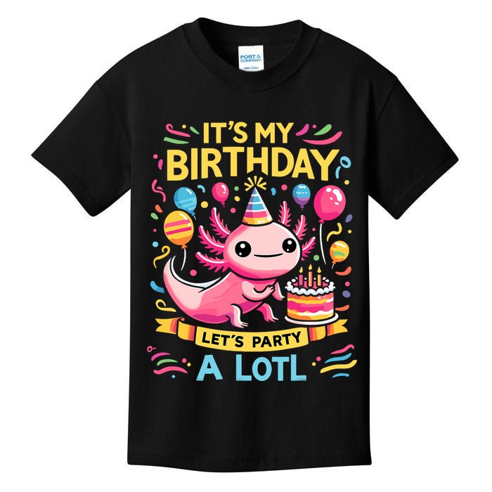 Axolotl Fun Party Kawaii Axolot Birthday Kids T-Shirt