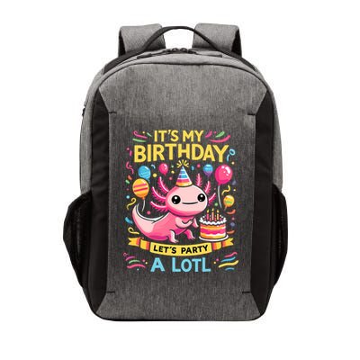 Axolotl Fun Party Kawaii Axolot Birthday Vector Backpack