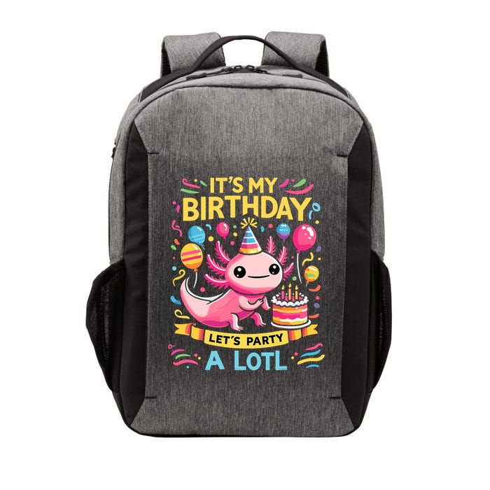 Axolotl Fun Party Kawaii Axolot Birthday Vector Backpack
