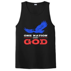 American Flag Patriot One Nation Under God Christian Verses Meaningful Gift PosiCharge Competitor Tank