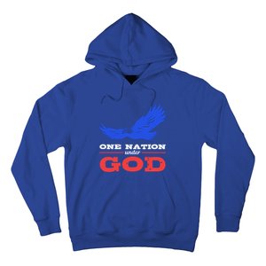 American Flag Patriot One Nation Under God Christian Verses Meaningful Gift Hoodie