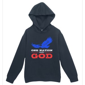 American Flag Patriot One Nation Under God Christian Verses Meaningful Gift Urban Pullover Hoodie