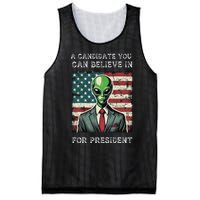 Aliens For President 2024 Election Ufo Funny Mesh Reversible Basketball Jersey Tank