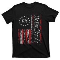 American Flag Patriotic 1776 We The People USA Print T-Shirt