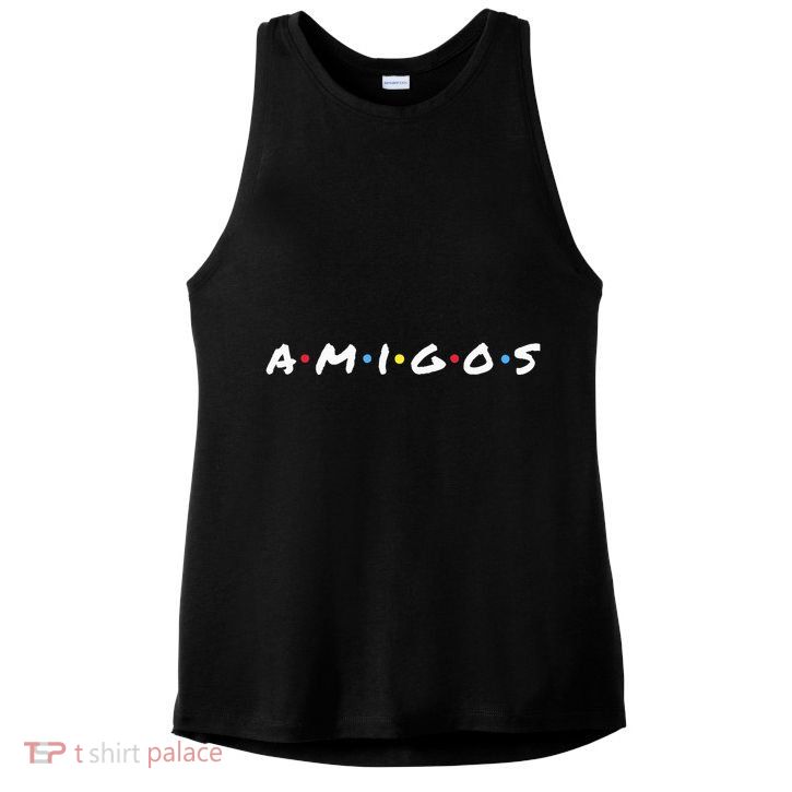 Amigos Fun Pop Culture Friends Humor Cute and Trendy TV Ladies PosiCharge Tri-Blend Wicking Tank