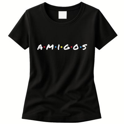 Amigos Fun Pop Culture Friends Humor Cute and Trendy TV Womens T-Shirt