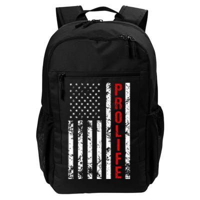 American Flag Pro Life Daily Commute Backpack