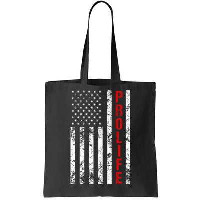 American Flag Pro Life Tote Bag