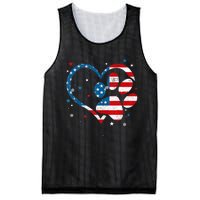 American Flag Patriotic Dog & Cat Paw Print 4th Of July Mesh Reversible Basketball Jersey Tank