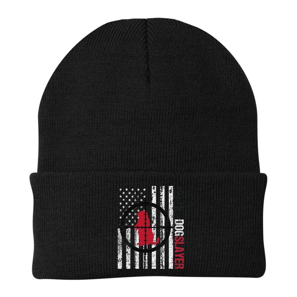 American Flag Prairie Dog Hunting Prairie Dog Slayer Beanie