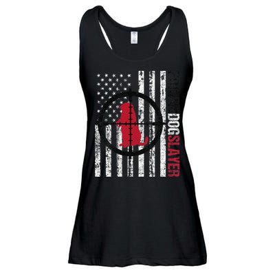 American Flag Prairie Dog Hunting Prairie Dog Slayer Ladies Essential Flowy Tank