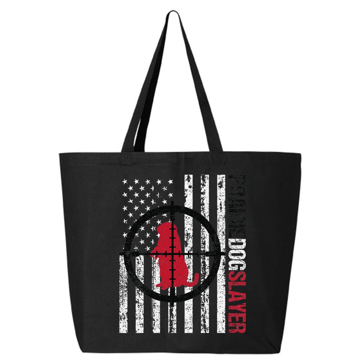 American Flag Prairie Dog Hunting Prairie Dog Slayer 25L Jumbo Tote