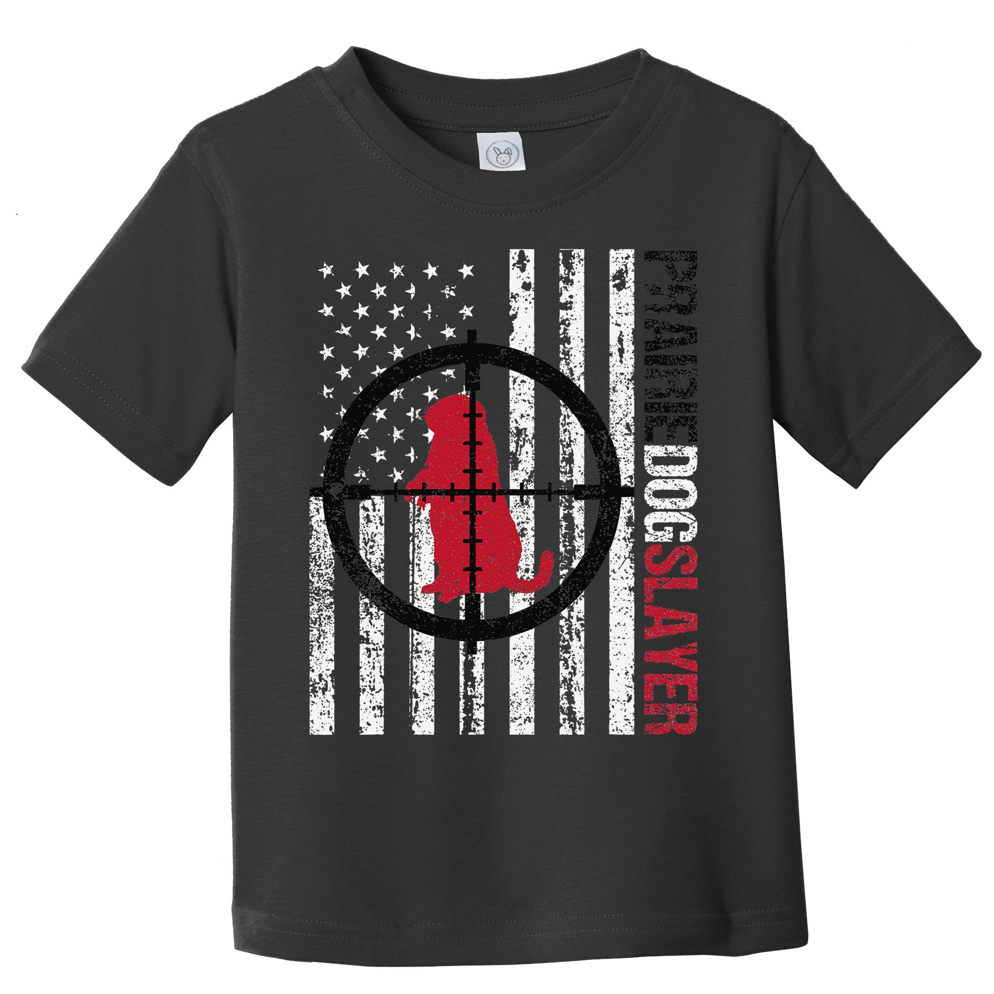 American Flag Prairie Dog Hunting Prairie Dog Slayer Toddler T-Shirt