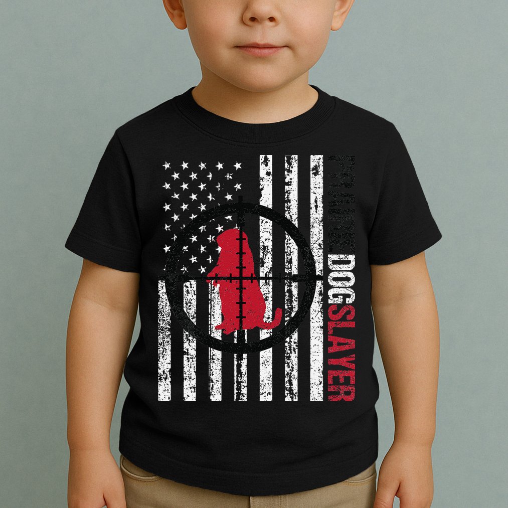 American Flag Prairie Dog Hunting Prairie Dog Slayer Toddler T-Shirt