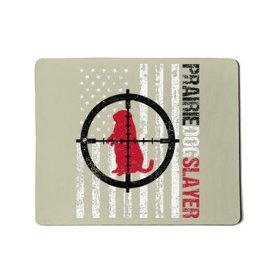 American Flag Prairie Dog Hunting Prairie Dog Slayer Mousepad