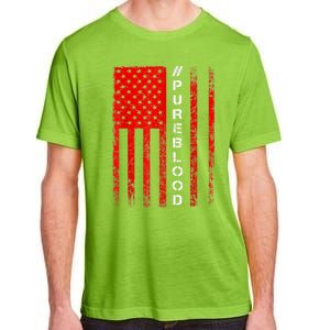 American Flag #PUREBLOOD I Am Pure Blood NonGmo Adult ChromaSoft Performance T-Shirt