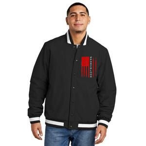 American Flag #PUREBLOOD I Am Pure Blood NonGmo Insulated Varsity Jacket