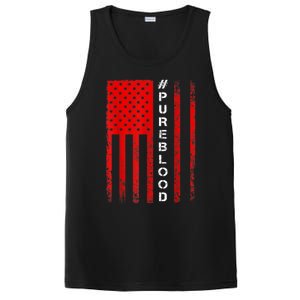 American Flag #PUREBLOOD I Am Pure Blood NonGmo PosiCharge Competitor Tank