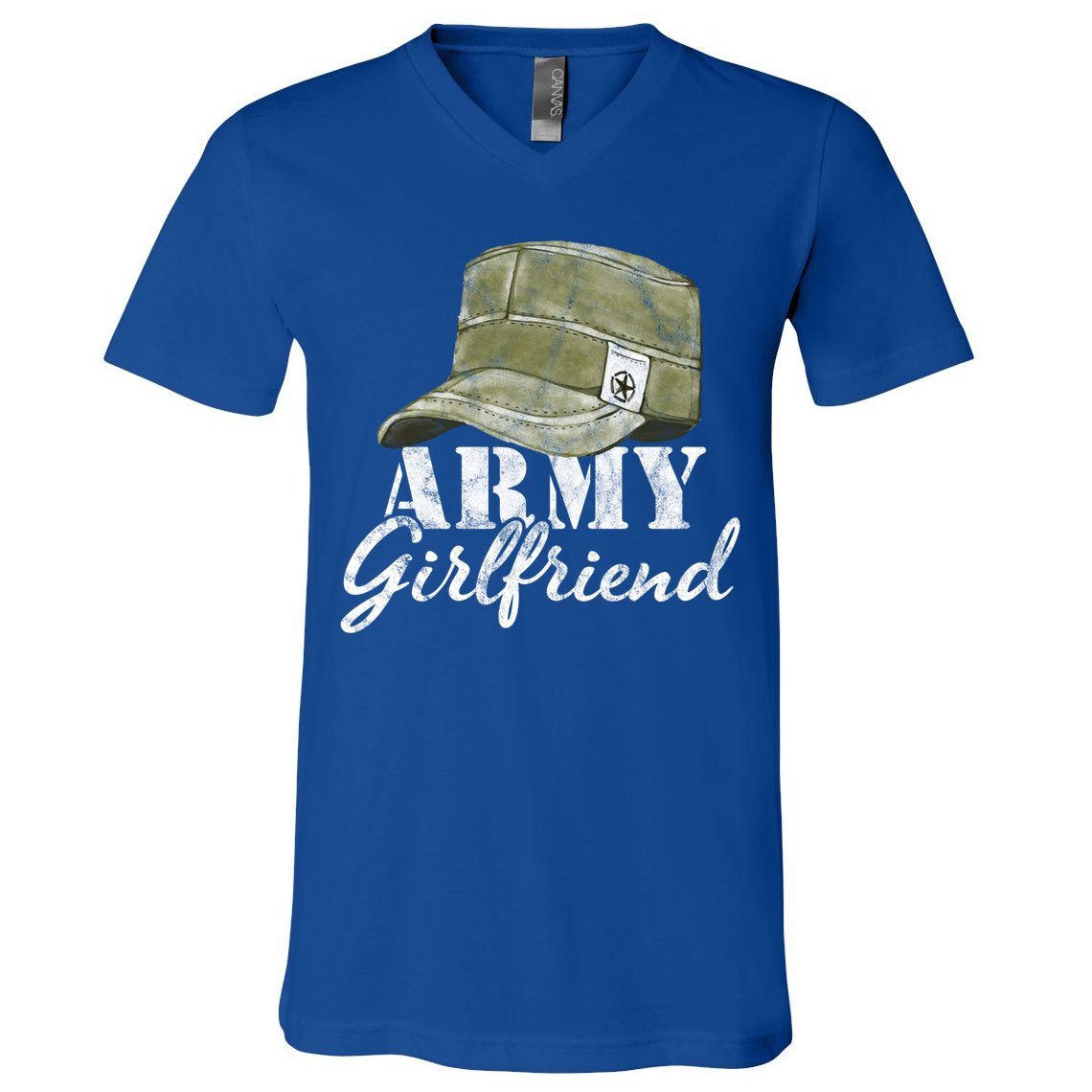 Army Friend Proud Vintage Physical Fitness Workout Gift Cool Gift V-Neck T-Shirt