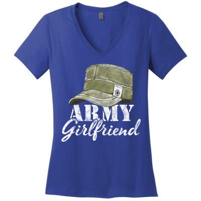Army Friend Proud Vintage Physical Fitness Workout Gift Cool Gift Women's V-Neck T-Shirt