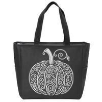 Autumn Fall Pumpkin Cute Thanksgiving Halloween Zip Tote Bag