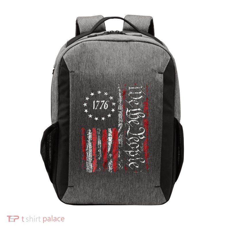 American Flag Patriotic 1776 We The People USA Vector Backpack
