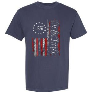 American Flag Patriotic 1776 We The People USA Garment-Dyed Heavyweight T-Shirt