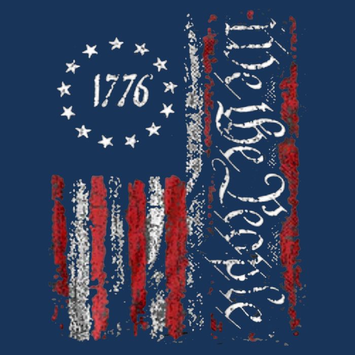 American Flag Patriotic 1776 We The People USA Cooling Performance Crew T-Shirt