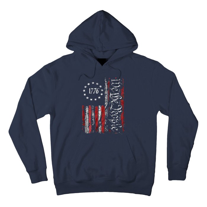 American Flag Patriotic 1776 We The People USA Hoodie