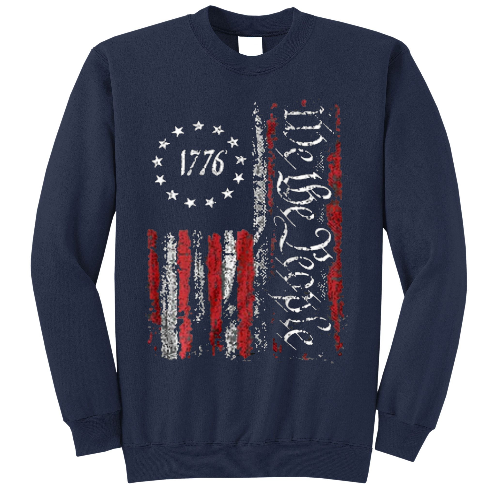 American Flag Patriotic 1776 We The People USA Sweatshirt