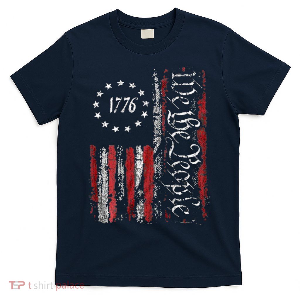 American Flag Patriotic 1776 We The People USA T-Shirt