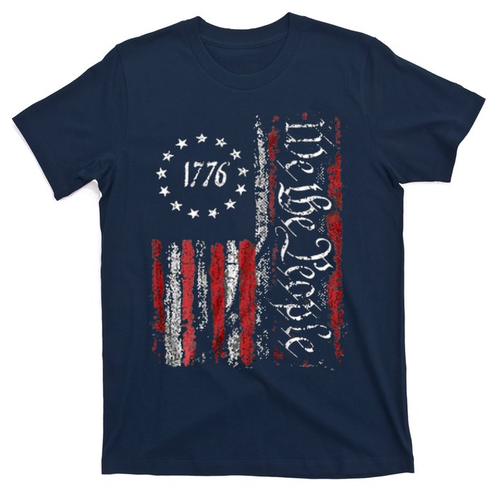 American Flag Patriotic 1776 We The People USA T-Shirt