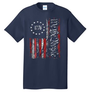 American Flag Patriotic 1776 We The People USA Tall T-Shirt