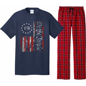 American Flag Patriotic 1776 We The People USA Pajama Set