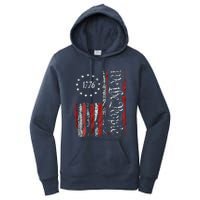 American Flag Patriotic 1776 We The People USA Women's Pullover Hoodie