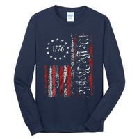 American Flag Patriotic 1776 We The People USA Tall Long Sleeve T-Shirt