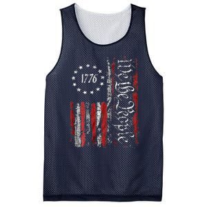 American Flag Patriotic 1776 We The People USA Mesh Reversible Basketball Jersey Tank