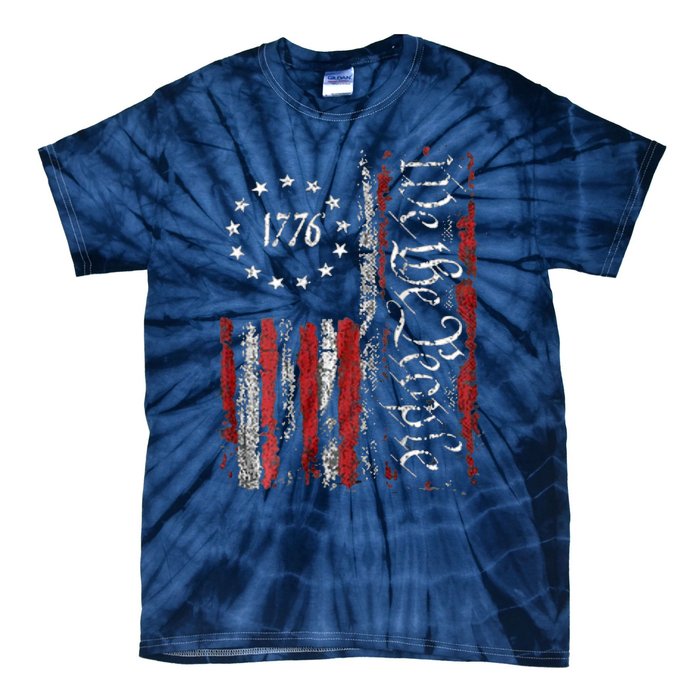 American Flag Patriotic 1776 We The People USA Tie-Dye T-Shirt