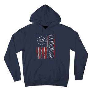 American Flag Patriotic 1776 We The People USA Tall Hoodie