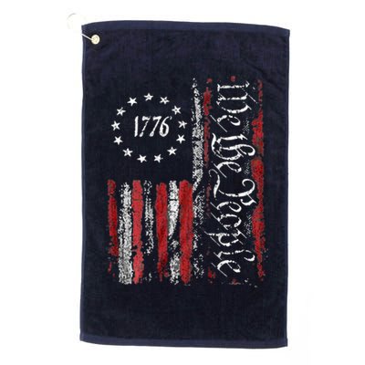 American Flag Patriotic 1776 We The People USA Golf Towel