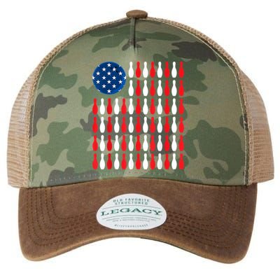 American Flag Patriotic Bowler & Bowling Legacy Tie Dye Trucker Hat