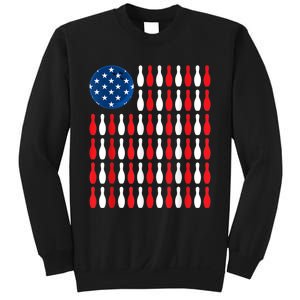 American Flag Patriotic Bowler & Bowling Sweatshirt