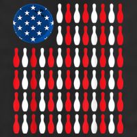 American Flag Patriotic Bowler & Bowling Adult Drive Performance Visor