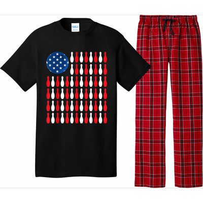 American Flag Patriotic Bowler & Bowling Pajama Set