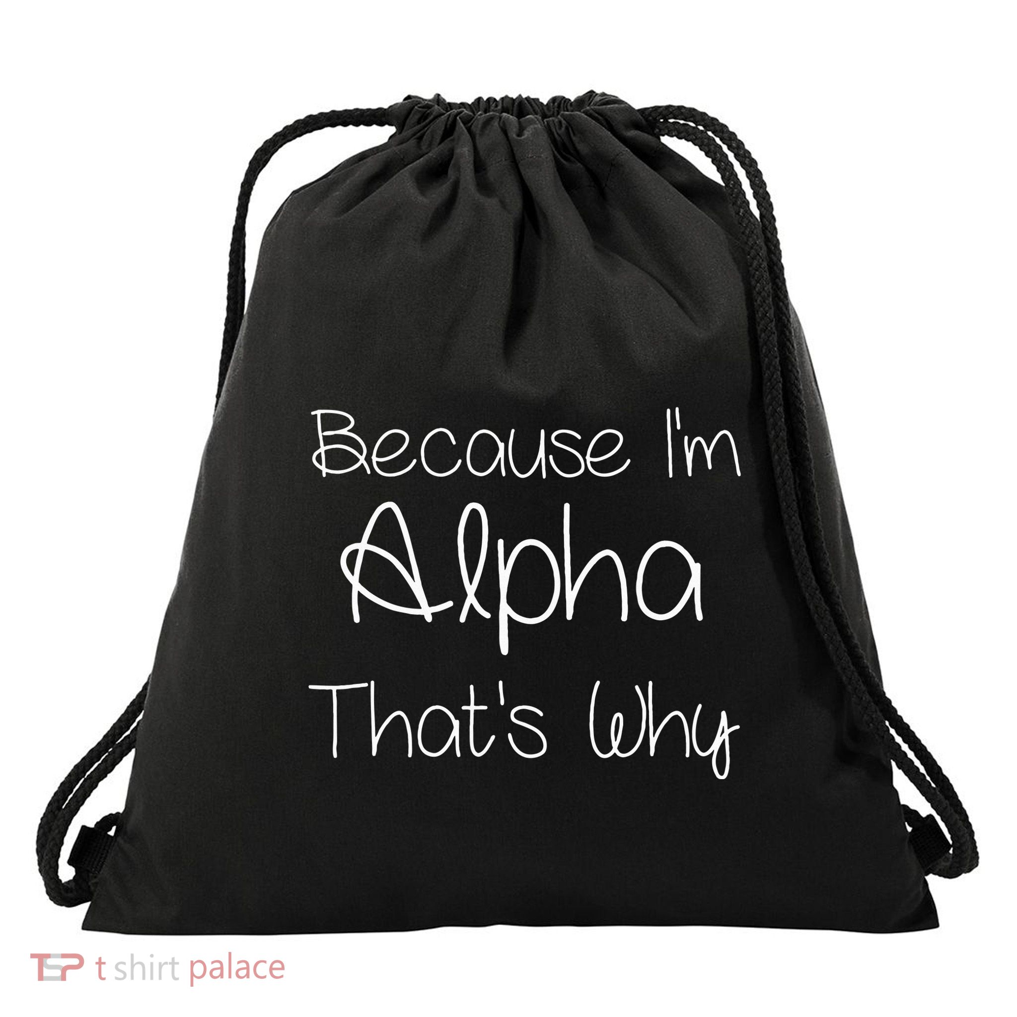 Alpha Funny Personalized Birthday Women Name Gift Idea Drawstring Bag