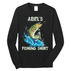 Abel's Fishing Personalized Fishing Long Sleeve Shirt