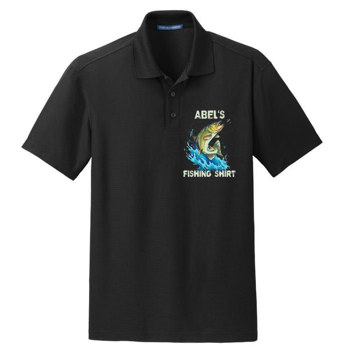 Abel's Fishing Personalized Fishing Dry Zone Grid Polo