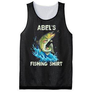 Abel's Fishing Personalized Fishing Mesh Reversible Basketball Jersey Tank